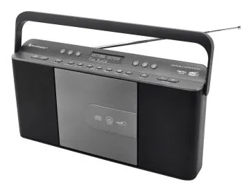 Soundmaster RCD1870SW Boombox with DAB+/FM Radio, CD, MP3 and USB - Black/Grey