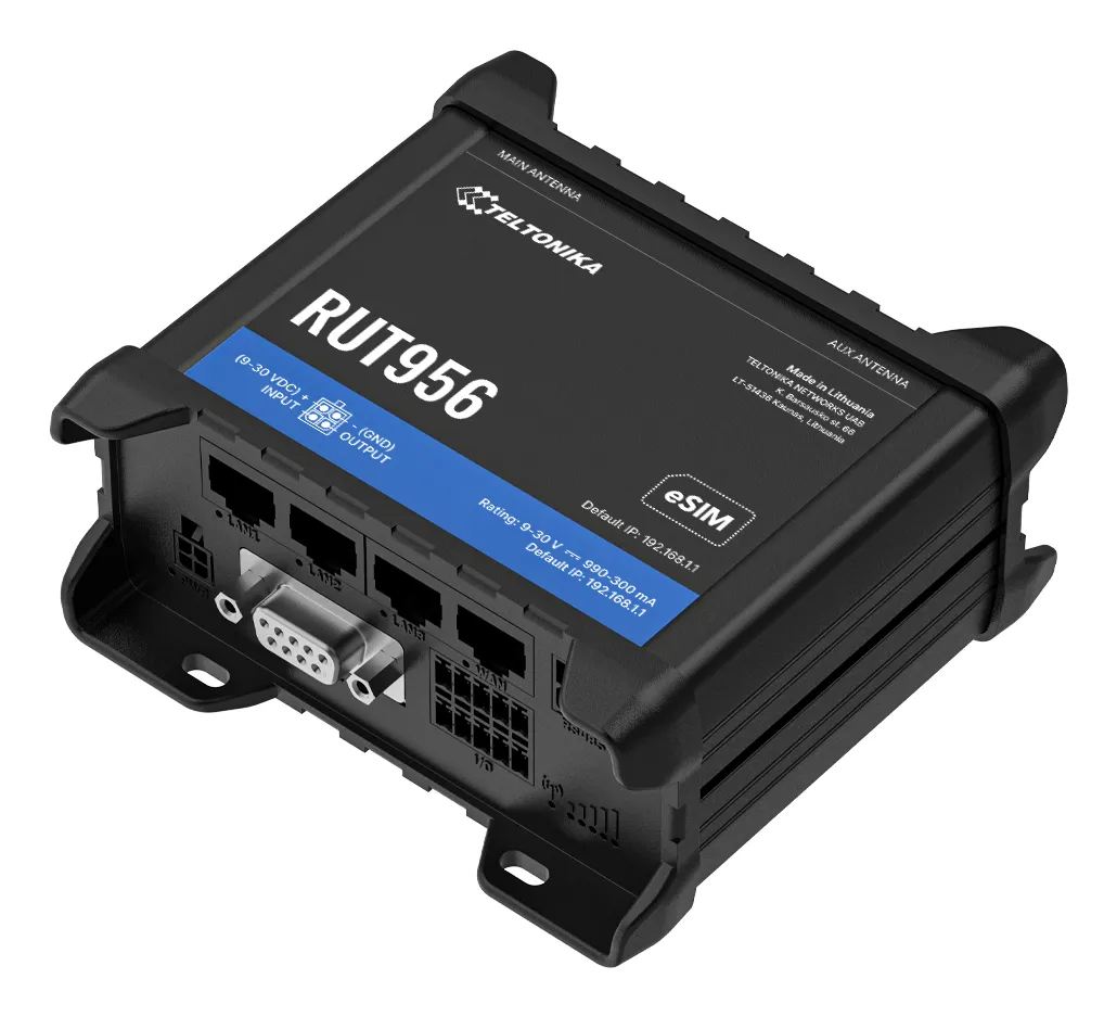 Teltonika Networks RUT95623B600 - Mobiln&auml;tverksrouter, Svart