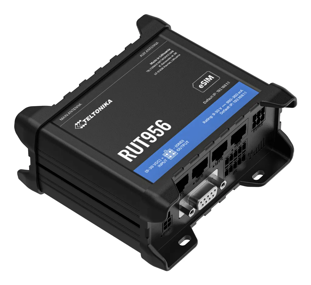 Teltonika Networks RUT95623B600 - Mobiln&auml;tverksrouter, Svart