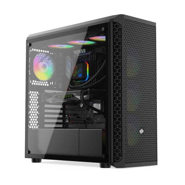 SilentiumPC Signum SG7V EVO TG ARGB Pure Black chassis