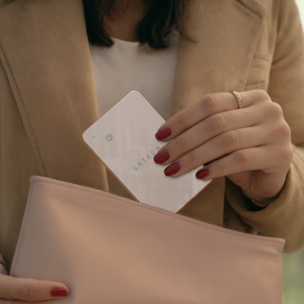 Satechi Find My Wallet Card - tracker, Desert Rose