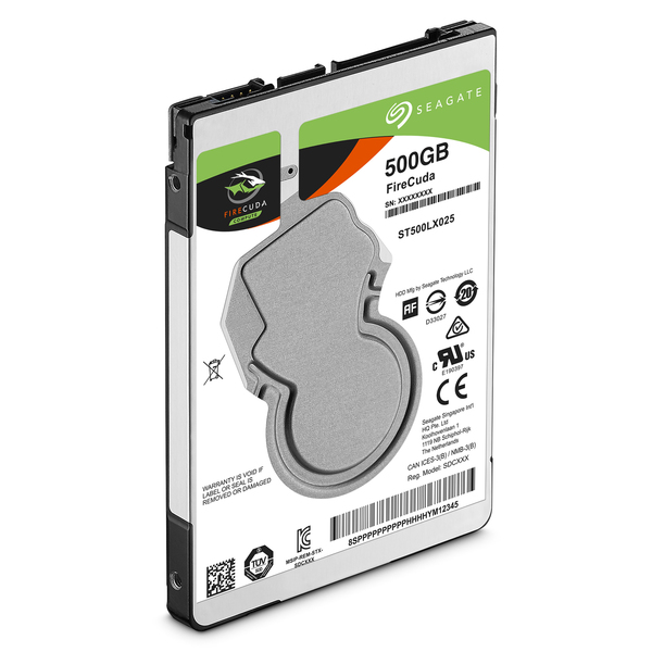 Seagate 500GB FireCuda, 2.5", SATA, 5400rpm, 128MB - HDD-levy