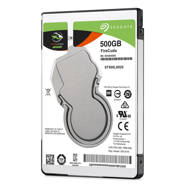 Seagate 500GB FireCuda, 2.5", SATA, 5400rpm, 128MB - HDD-levy