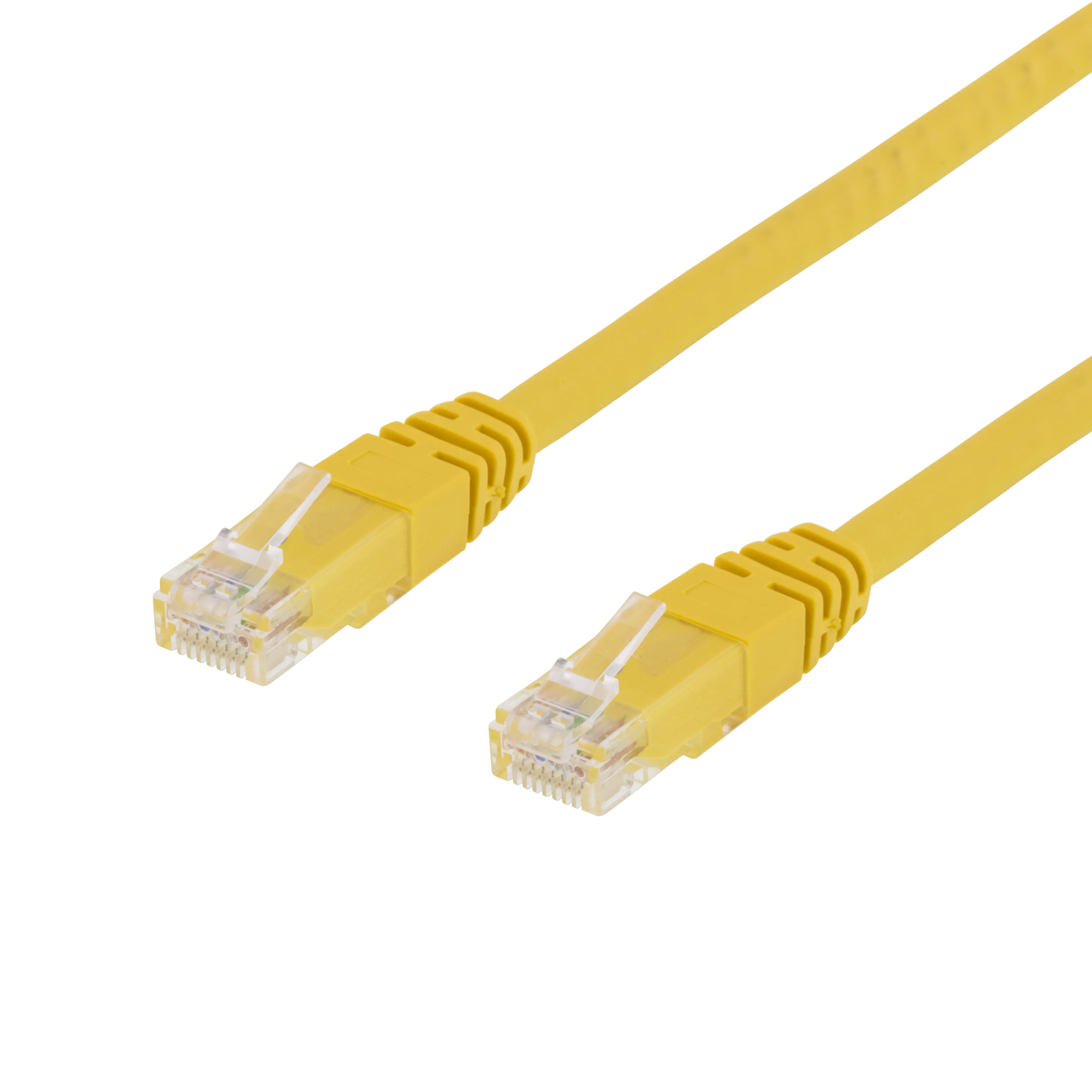 Deltaco Cat6 U/UTP - network cable, 0.75 m, Yellow