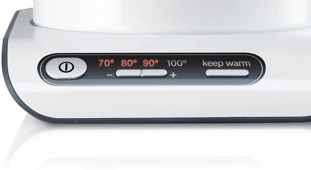 Bosch Styline TWK8611P -vedenkeitin, 1,5 l, 2400 W, valkoinen