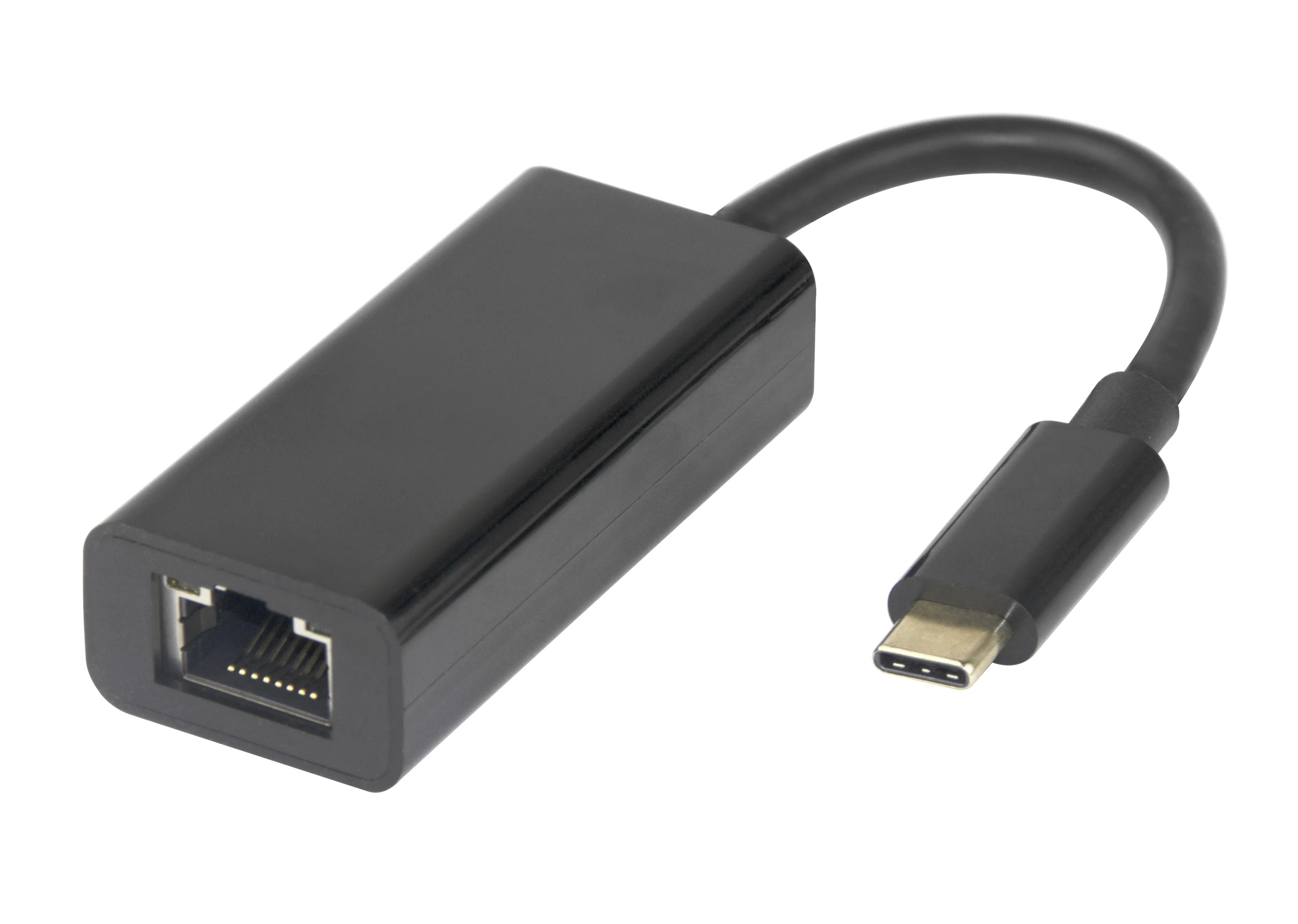 DELTACO USB-C Gigabit Network adaptor w/MAC address pass-through