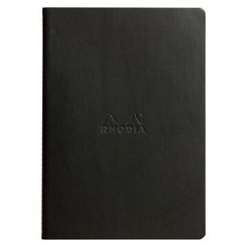 Rhodiarama Sewn spine Black A5 L