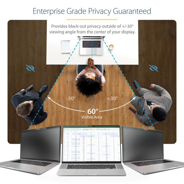 STARTECH.COM 14inch MacBook Pro 21/23 Laptop Privacy Screen Anti-Glare Monitor Privacy Filte