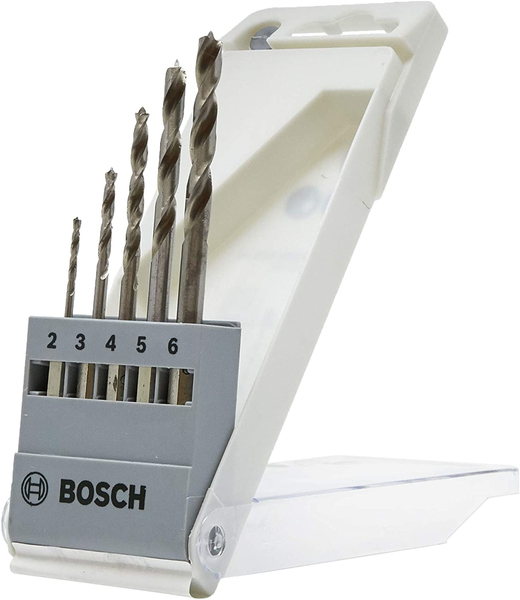 Bosch tr&auml;borrsats med sexkantigt skaft, 5 delar