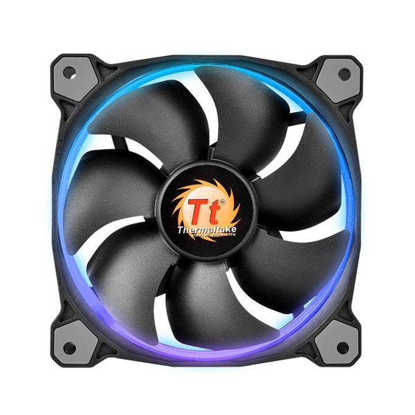 THERMALTAKE Riing 14 LED RGB Set of 3 high performance casefan 3 pieces 140x140x25mm RGB LED Noise 28.1 dBA with LNC
