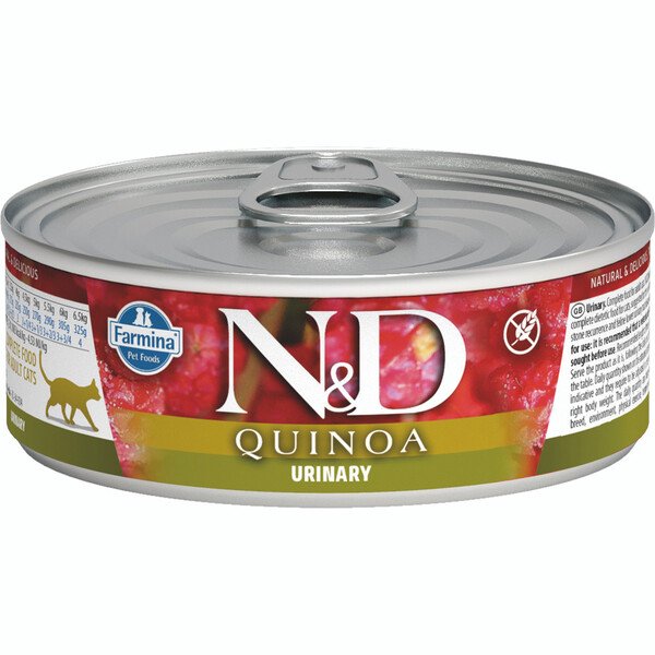 Farmina N&amp;D Quinoa Urinary Duck &amp; Herring, Kissan m&auml;rk&auml;ruoka, Adult, 80 g