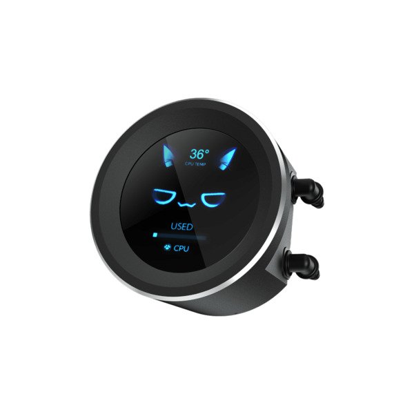 SAMA Q60 Black LCD ARGB 360mm Liquid CPU Cooler
