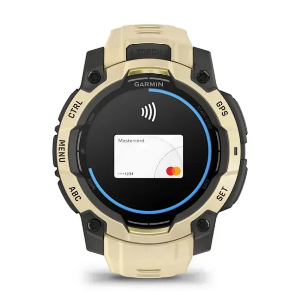 Garmin Instinct 3 45mm AMOLED -urheilukello, Citrine/harmaa