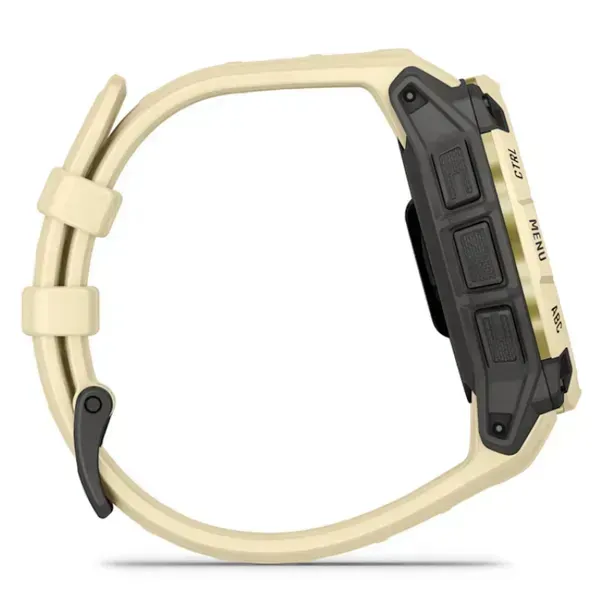 Garmin Instinct 3 45mm AMOLED Sports Watch, Citrine/Gray