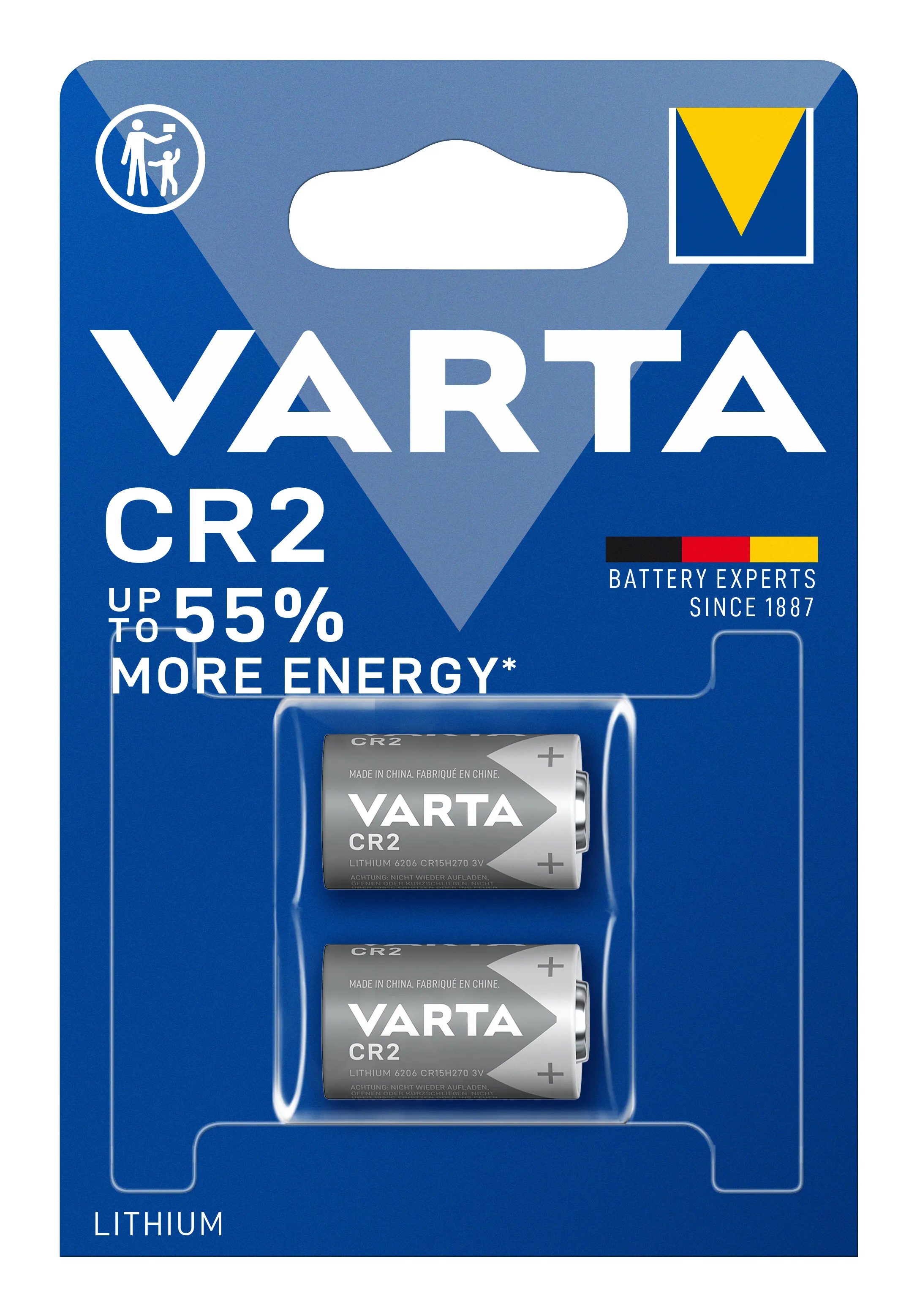 1x2 CR2  920 mAh