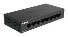 D-Link 8-Port Gigabit Ethernet Metal Housing Unmanaged Light Switch