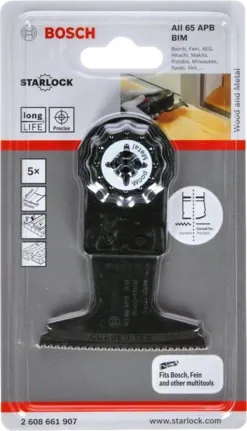 Bosch 5 BIM plunge-cut saw blade W + M AII 65 APB -&nbsp;2608661907