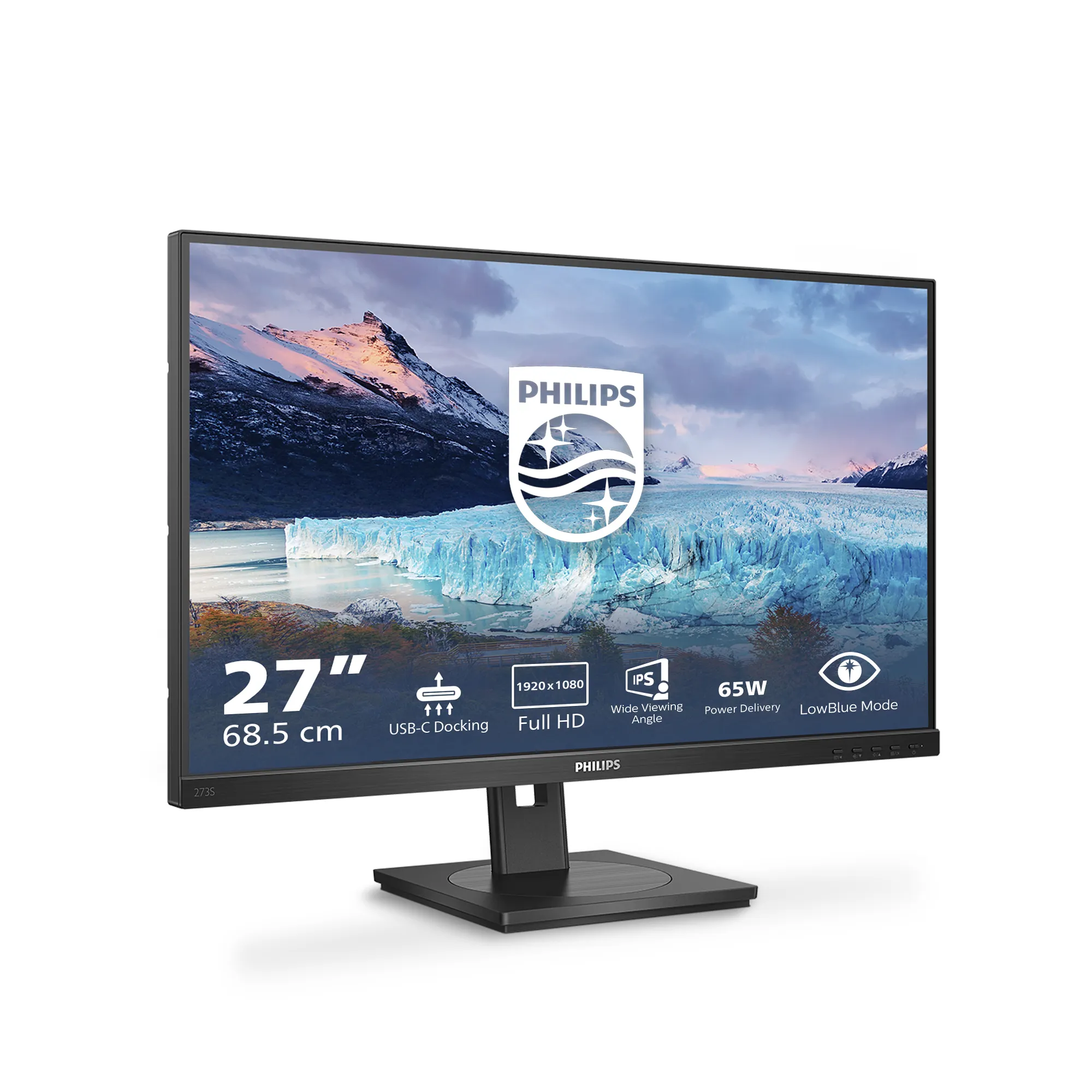 Philips 273S1/00 27" Full HD, IPS Monitor with USB-C hub