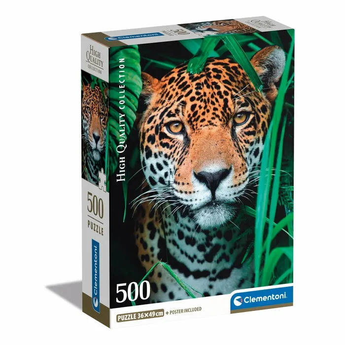 Clementoni High Quality Collection Jaguar in the Jungle - puzzle, 500 pcs