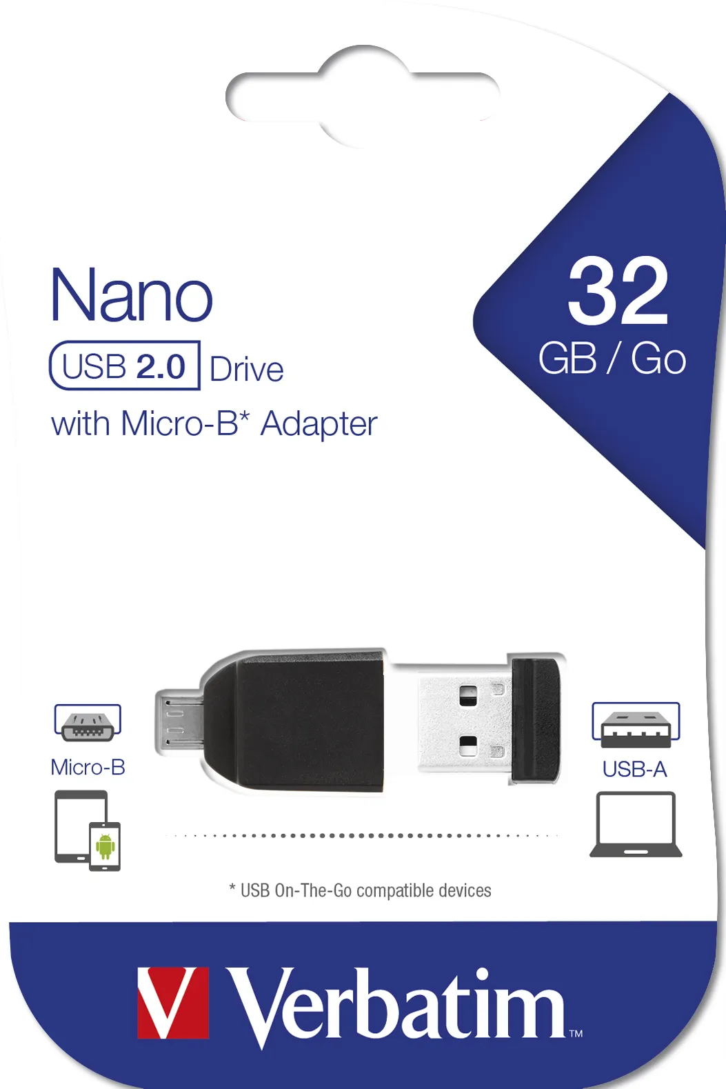Verbatim 32 Gt STORE N GO Nano USB 2.0 -muistitikku, Musta
