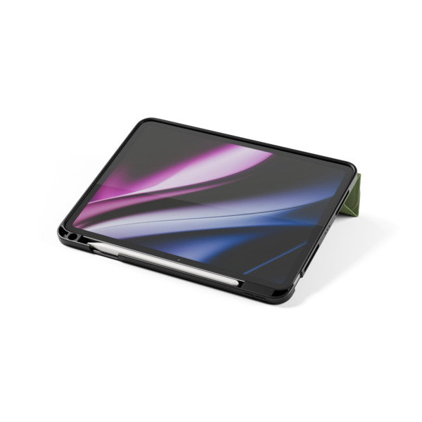Epico SolidWoven Flip Case | iPad Pro 11" (3.-6. gen)/Air 10,9" (A14-M1)/Air 11" (M2-M4) | Green | Integrated Stand  &amp;  Apple Pencil Storage