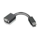 Lenovo DisplayPort to VGA Monitor Adapter - adapter, Black