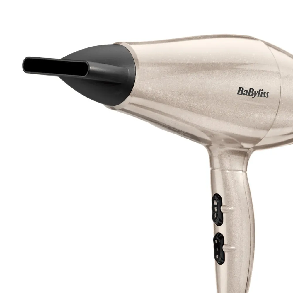 BaByliss 5914PE 2000 W -hiustenkuivaaja, musta/kulta/ruusukulta