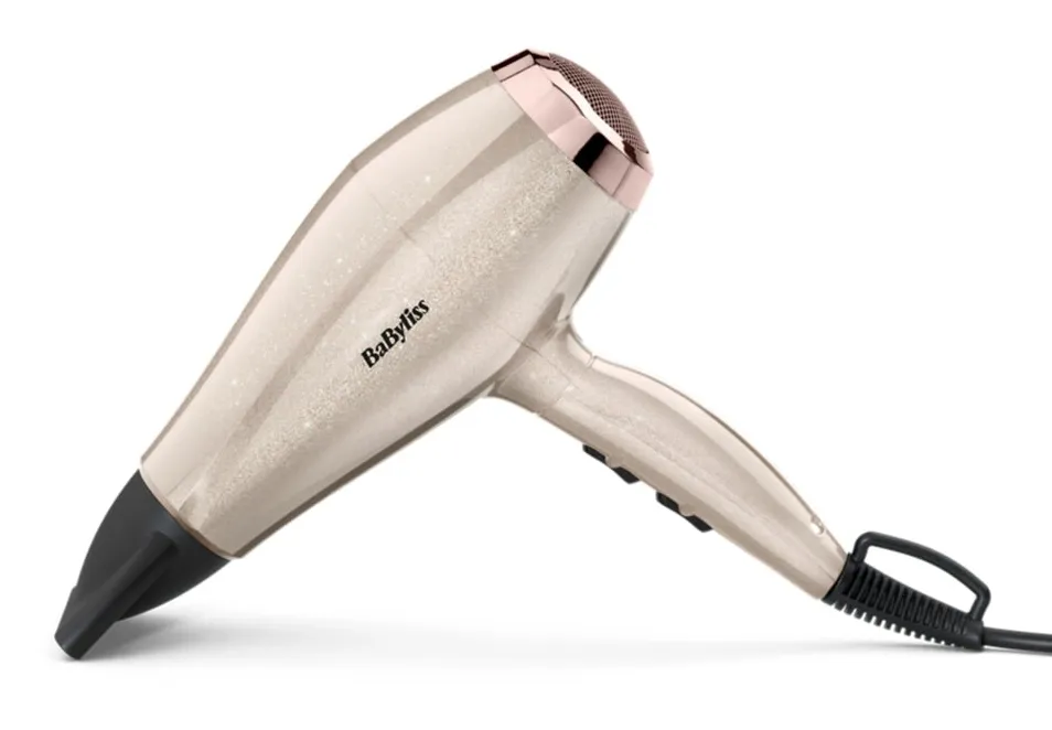 BaByliss 5914PE 2000 W -hiustenkuivaaja, musta/kulta/ruusukulta