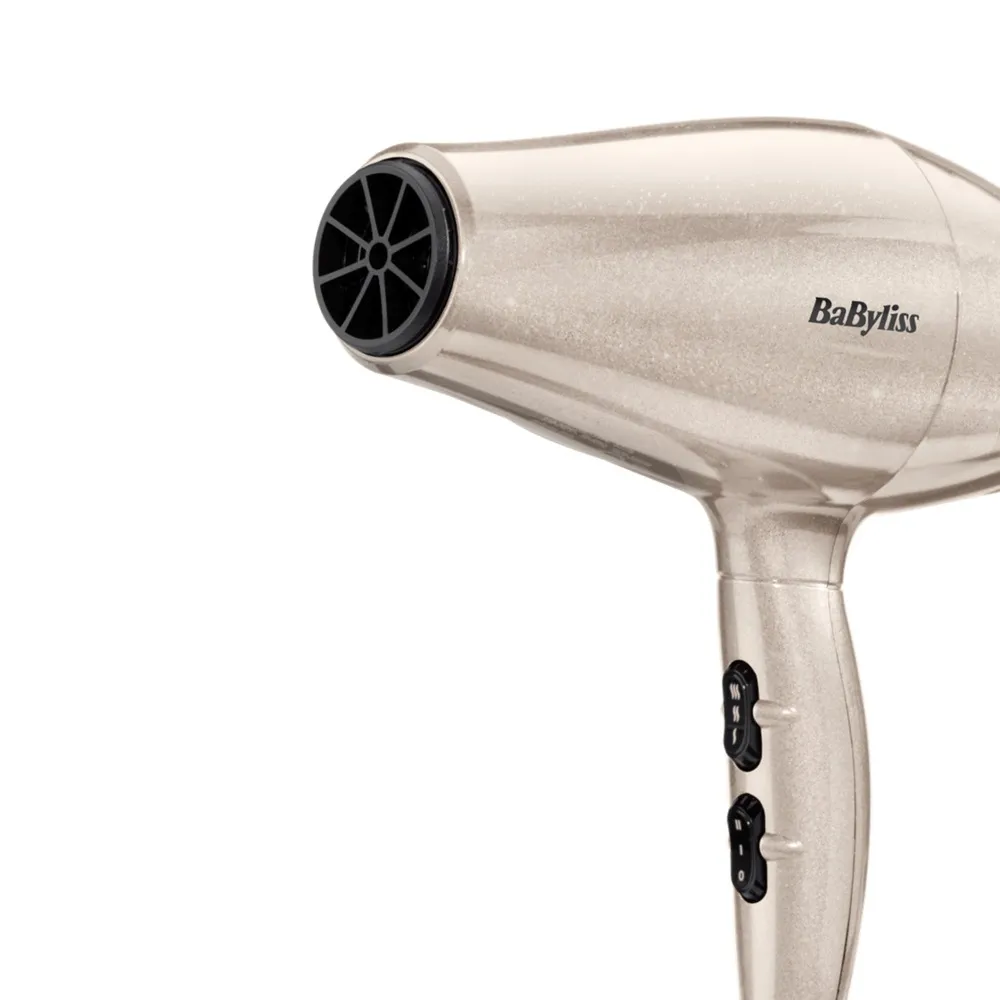 BaByliss 5914PE 2000 W -hiustenkuivaaja, musta/kulta/ruusukulta