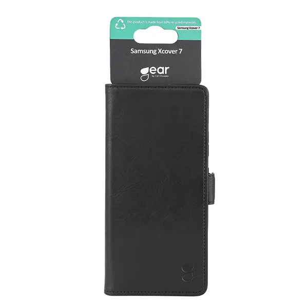 GEAR Wallet, Galaxy XCover 7 - Wallet Case, Black
