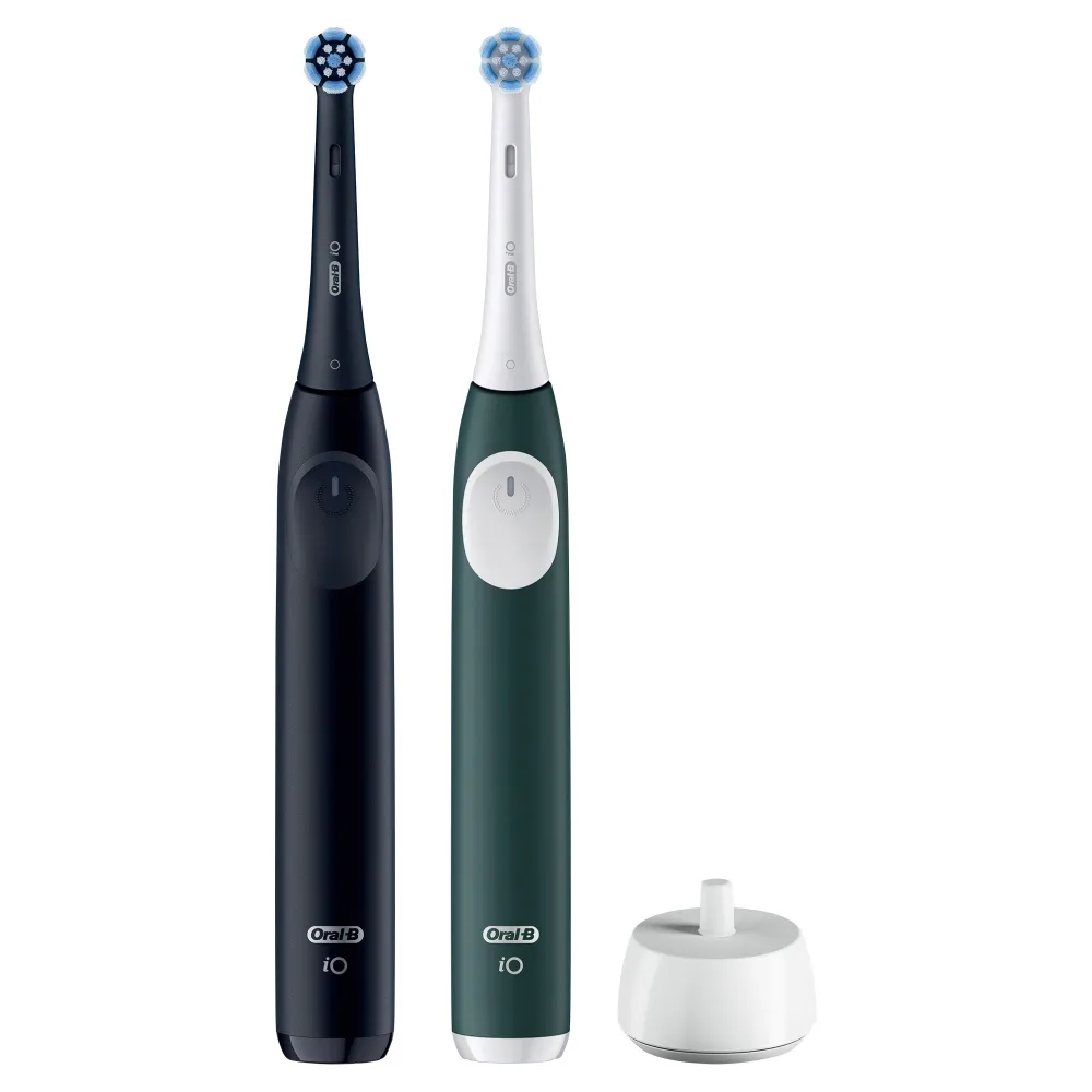 Oral-B iO Series 2 Duo Electric Toothbrush, 2 pcs, Night Black/Forest Green