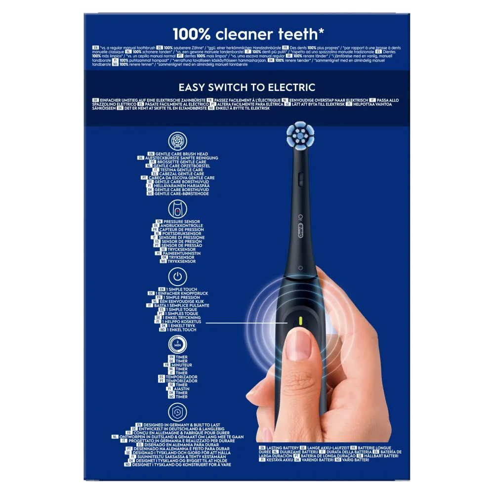 Oral-B iO Series 2 -s&auml;hk&ouml;hammasharja, Night Black, Forest Green