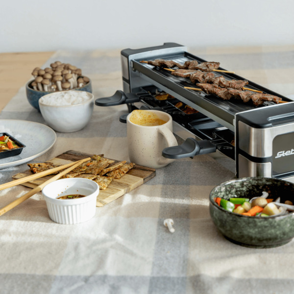 Steba RC 140 Raclette Grill, 600 W, Black / Stainless steel
