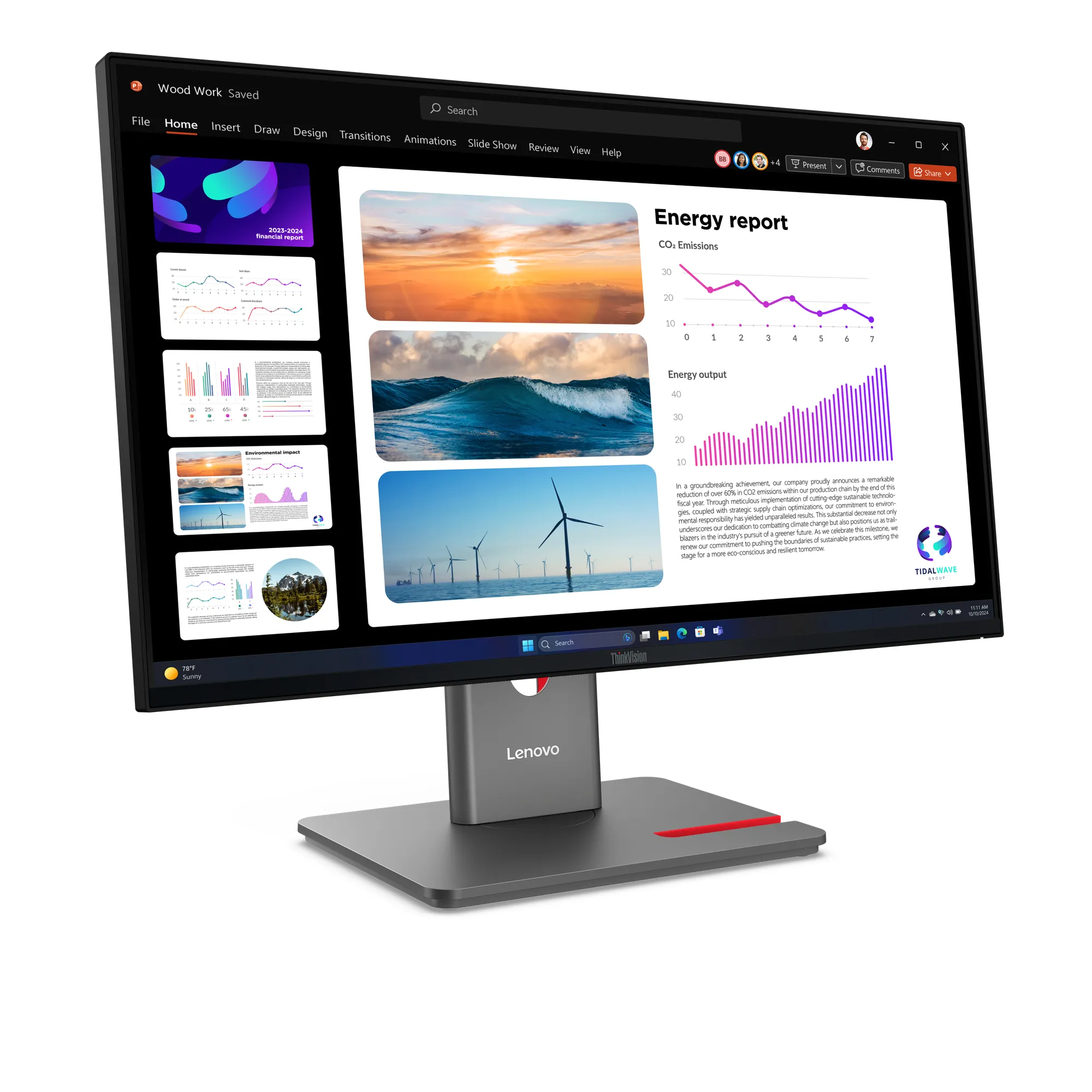 Lenovo ThinkVision ThinkVision P24Q-40 24&quot; QHD, IPS - monitor