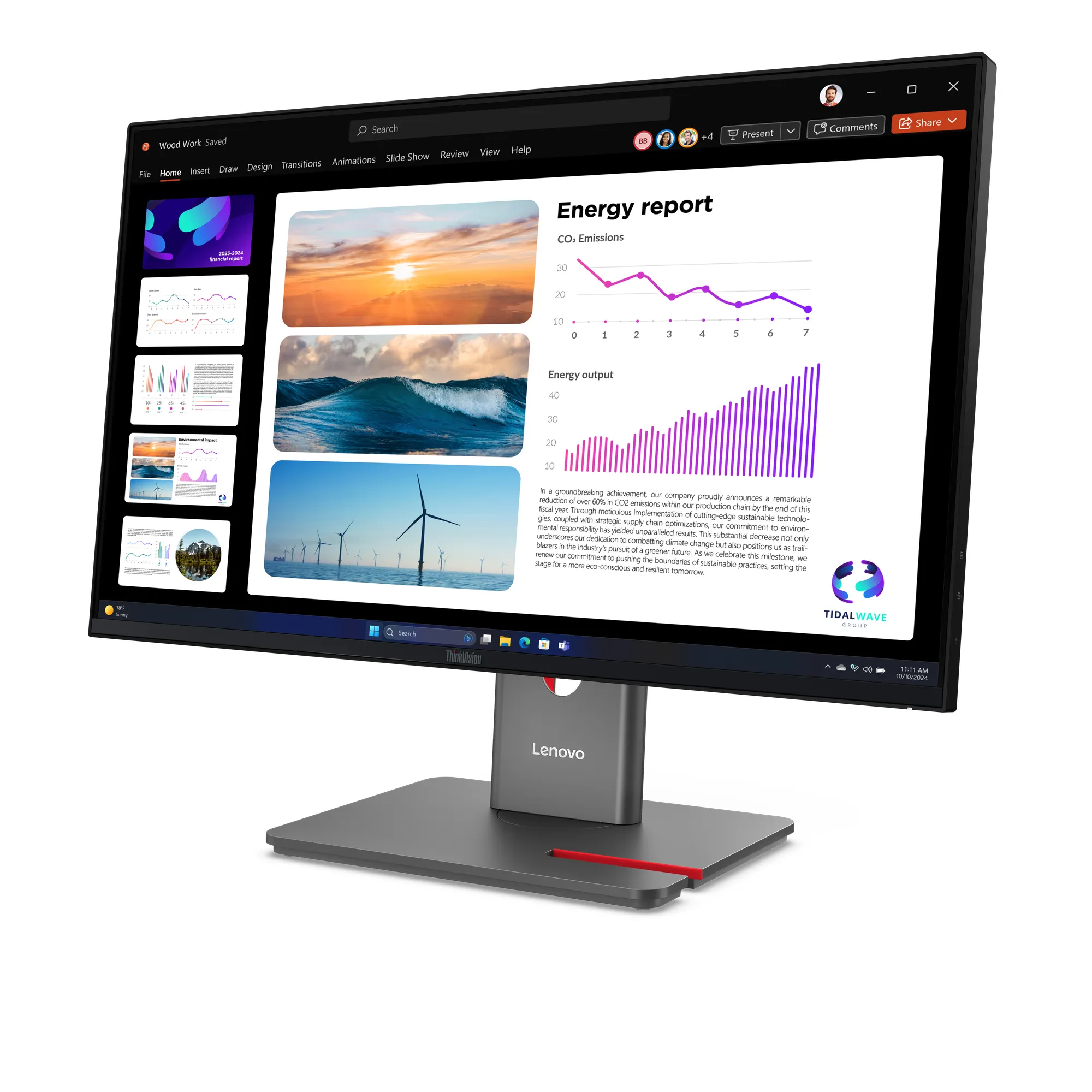 Lenovo ThinkVision ThinkVision P24Q-40 24&quot; QHD, IPS - monitor