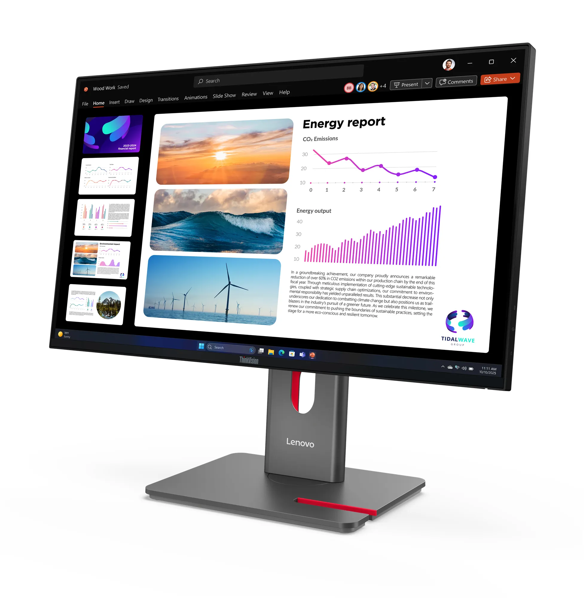 Lenovo ThinkVision ThinkVision P24Q-40 24" QHD, IPS -näyttö
