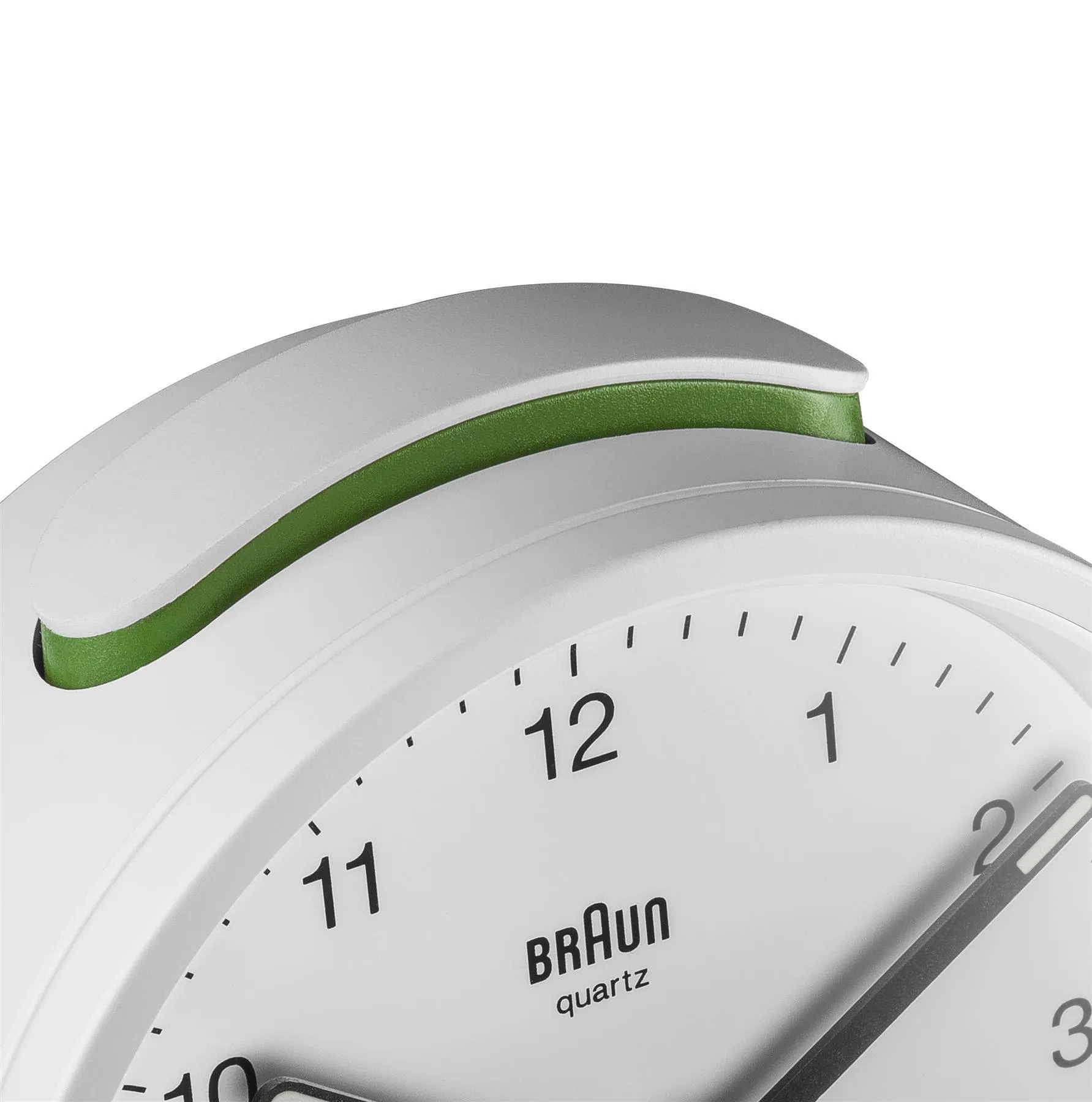 Braun BC 12 W klassisk analog v&auml;ckarklocka - Vit