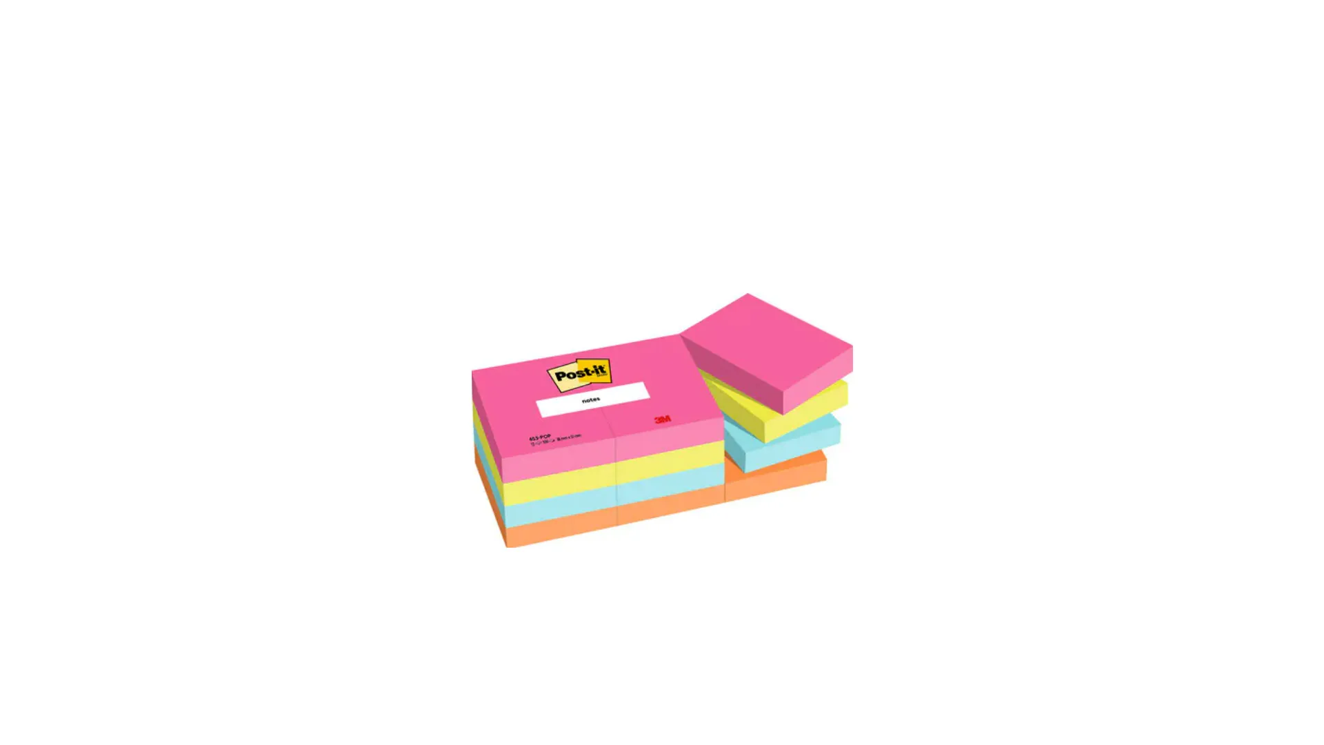 Post-it Poptimistic Cabin Pack 38x51 100sh (12)