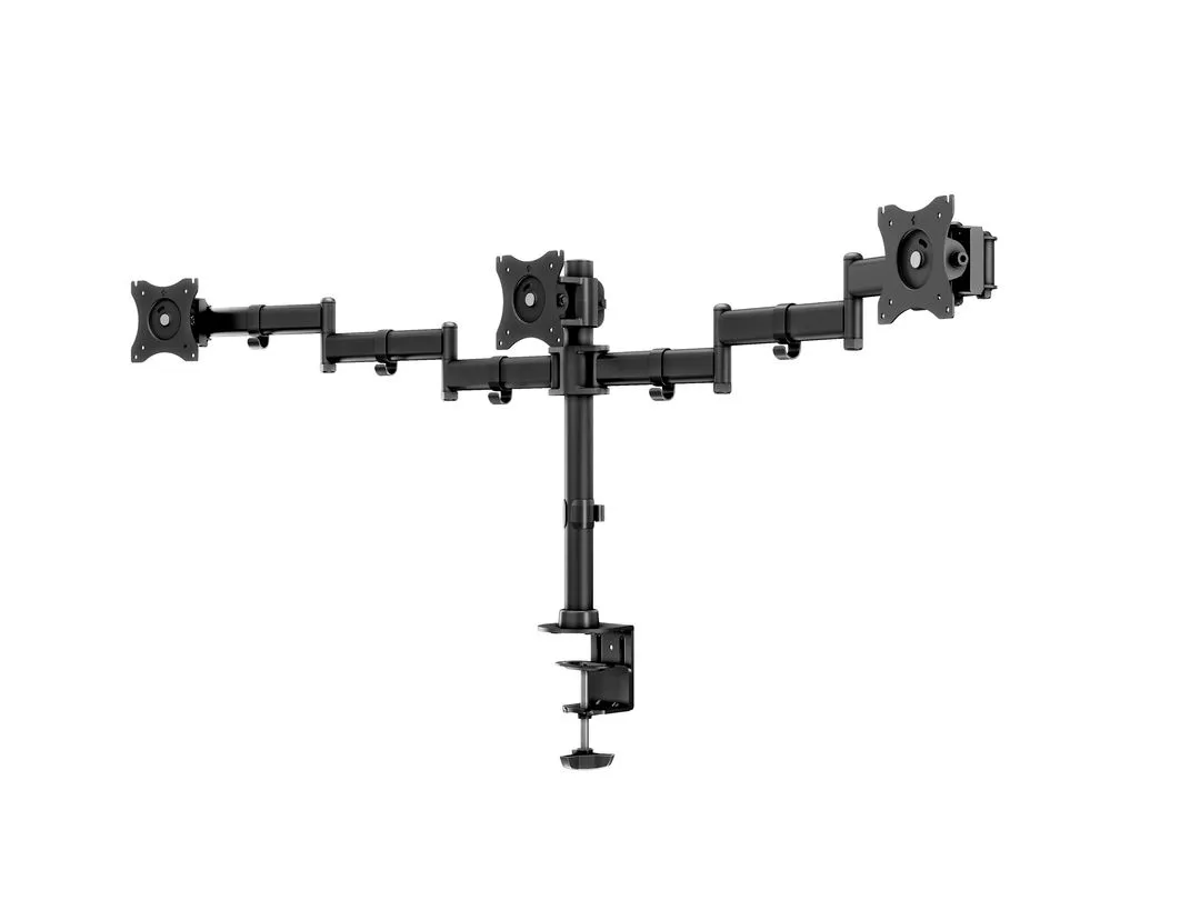 Multibrackets M Deskmount Basic Triple, -monitor arm, black, 15&quot;-27&quot;, 7,5kg