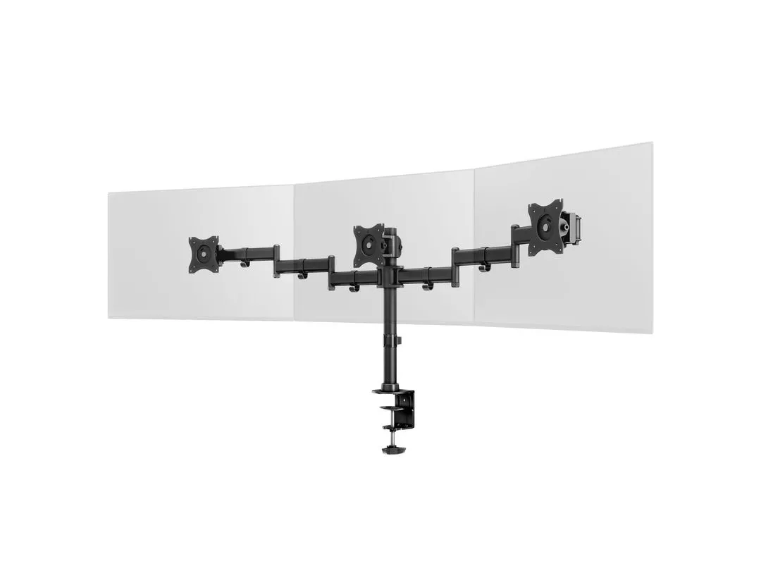 Multibrackets M Deskmount Basic Triple, -monitor arm, black, 15&quot;-27&quot;, 7,5kg