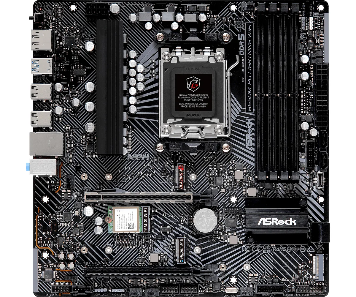 ASRock B650M PG LIGHTNING WIFI mATX - motherboard