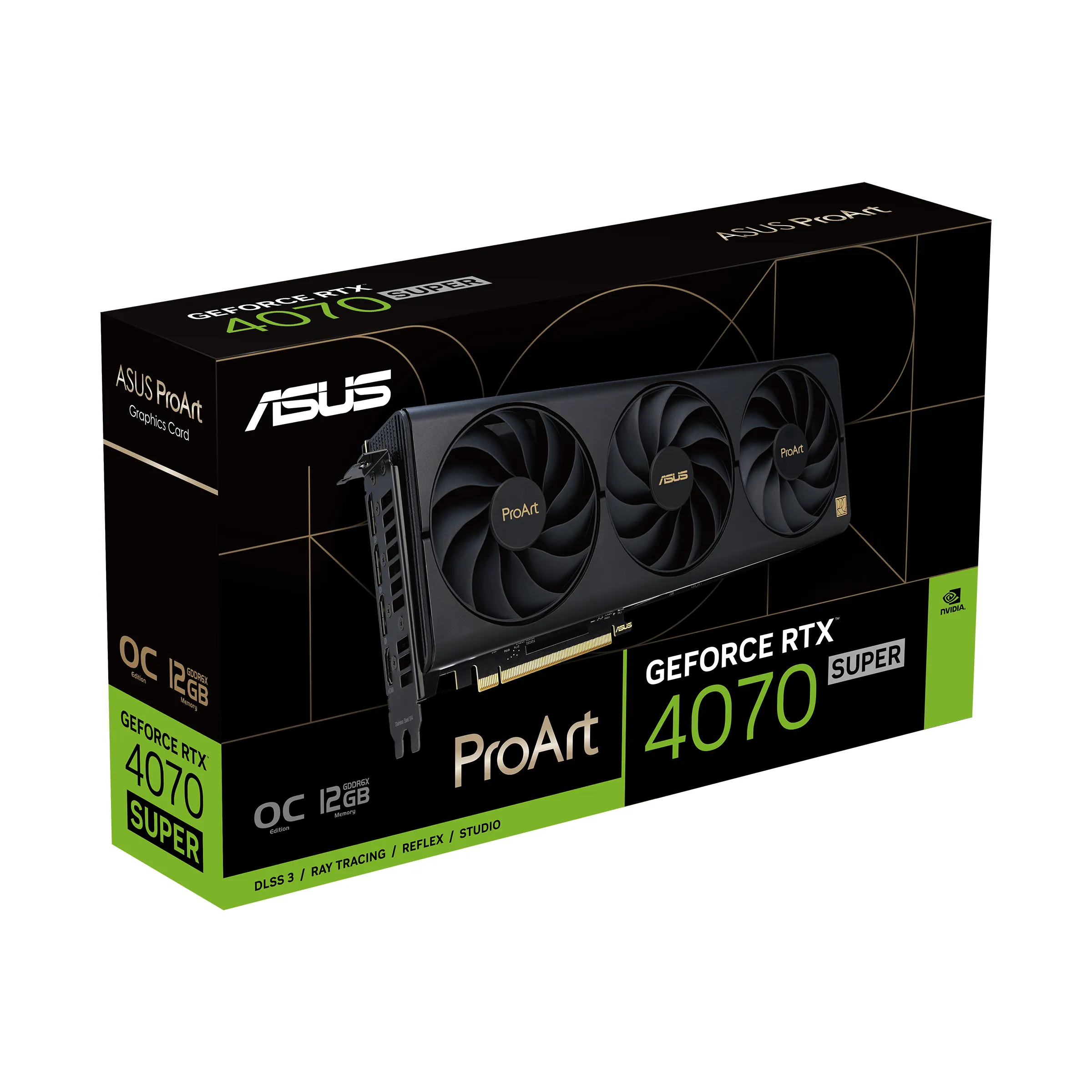 Asus GeForce RTX 4070 SUPER ProArt OC 12 Gt -n&auml;yt&ouml;nohjain