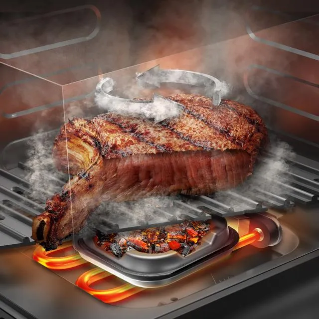 Cecotec Cecofry&amp;Grill Smokin' 4500, 4,5 l, 1900 W, airfryer, musta