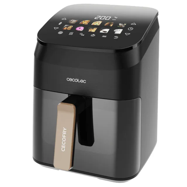 Cecotec Cecofry&amp;Grill Smokin' 4500, 4,5 l, 1900 W, airfryer, musta