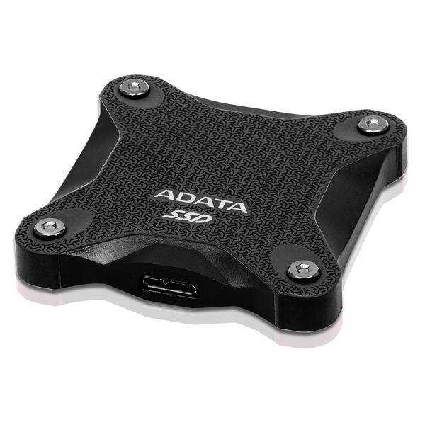ADATA SD600Q 480 Gt Micro-USB -ulkoinen SSD, Musta