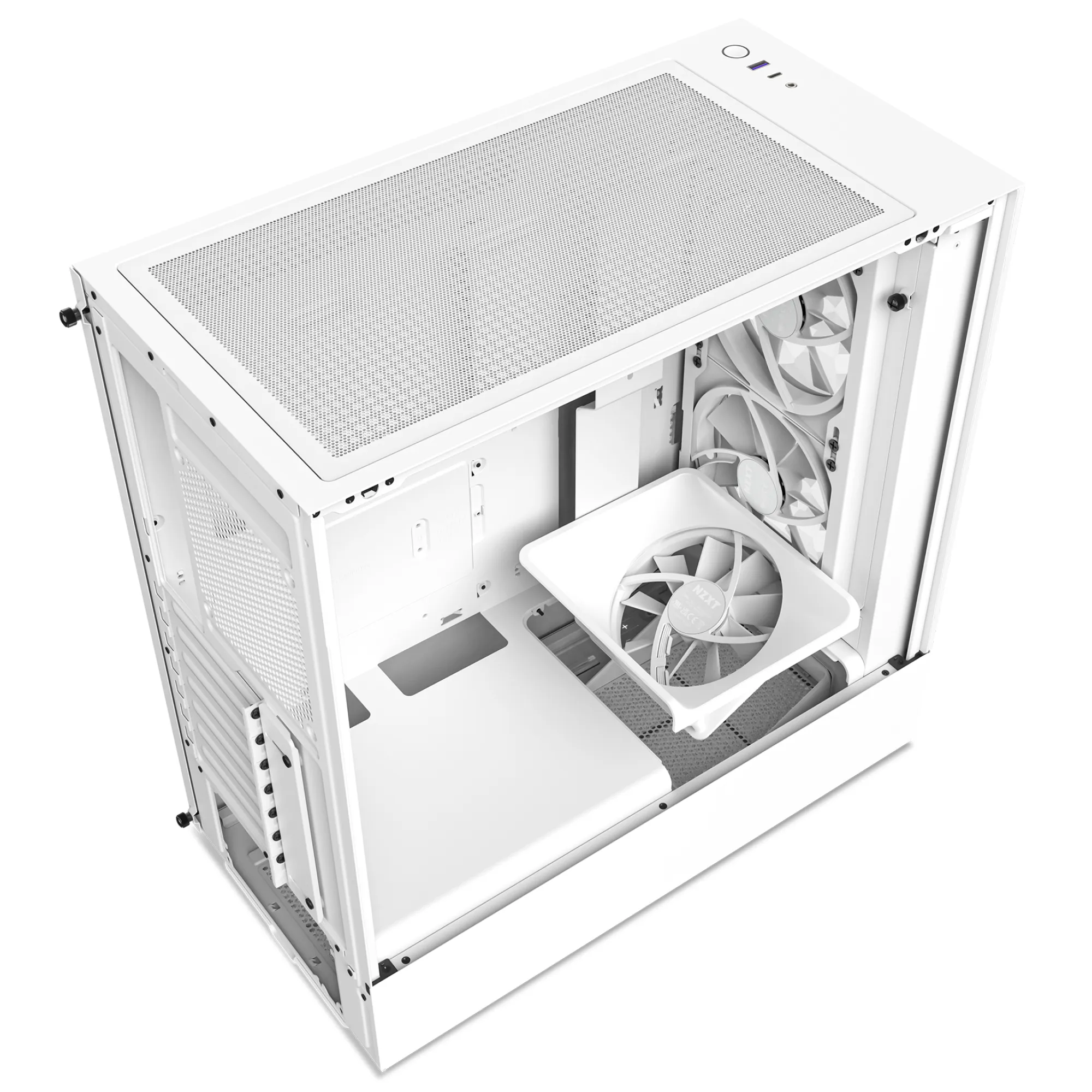 NZXT H5 Elite - miditower chassi, fönster, Vit