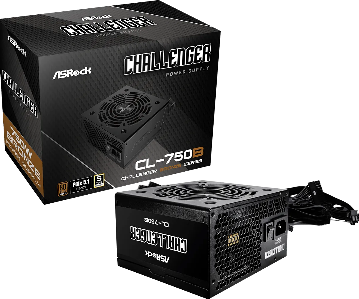 ASRock Challenger 750W - power supply, 80 Plus Bronze