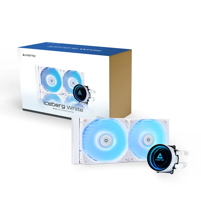 Chieftec Iceberg 240 RGB - liquid cooler, White