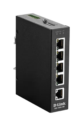 D-Link Switch, 5-portar, Gigabit, Plug and Play, svart