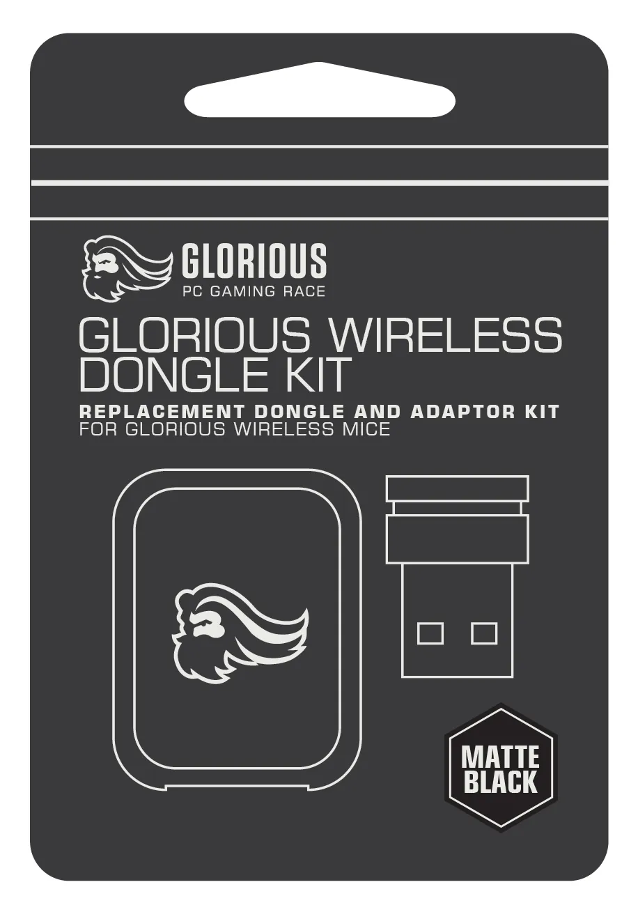Glorious Wireless Model O Dongle Kit - Matte Black Glorious Wireless Model O Dongle Kit - Matte Black